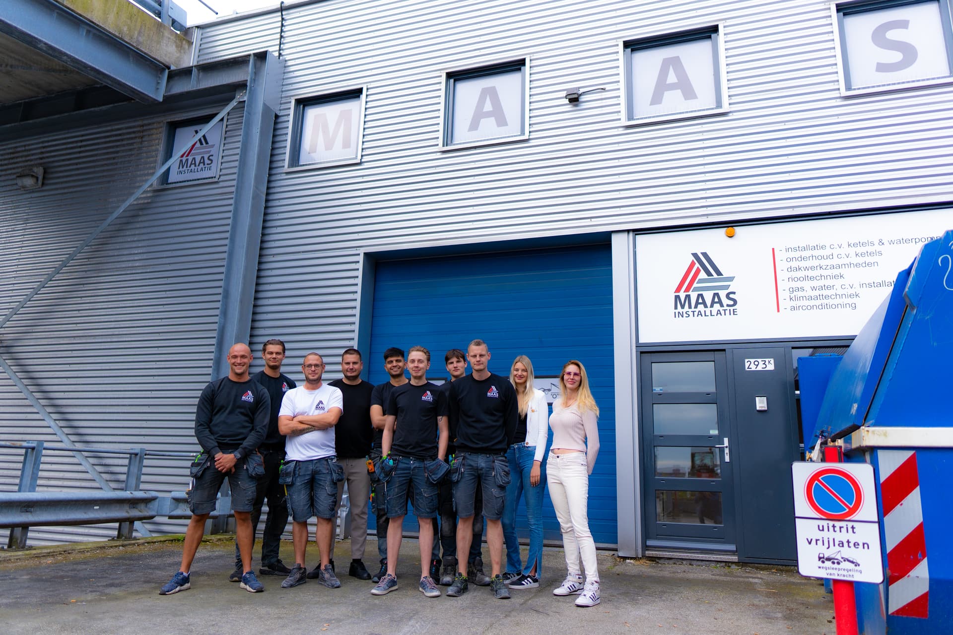 Maas installatie team photo